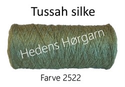 Tussah silke farve 2522 Petrol grøn